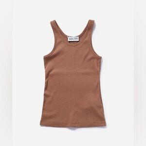 Recto logo-appliqué soft-jersey tank top size M